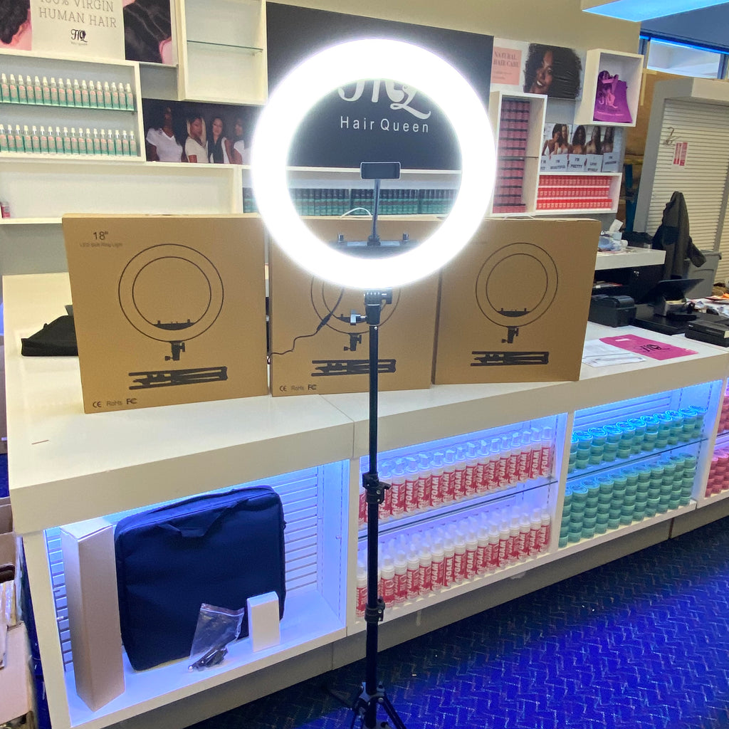 NEW 18" LED RING LIGHT For Photography, Webcast and Make up with Phone Holder